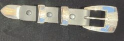 Silver Engraved Ranger Buckle Set 4 Pieces BK2004 -Western Cowboy Supplies IMG 1414