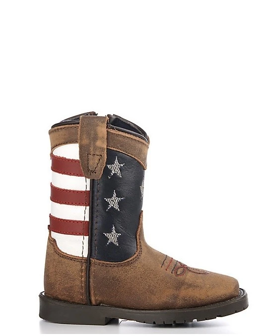 Smoky Mountain Toddler’s Stars And Stripes Flag Boot 3800t 4 Smoky Mountain Toddler’s Stars And Stripes Flag Boot 3800t - Image 2