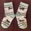 Pink Socks With Grey And Black Horses Youth 1-4yrs 3472K -Western Cowboy Supplies IMG 2785 scaled 1