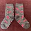 Grey Socks With Pink Horses Youth 1-4yrs 3740K -Western Cowboy Supplies IMG 2797 scaled 1