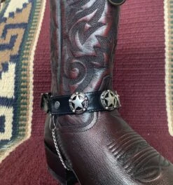 Austin Accents Leather Boot Bracelets With Star Accent BBR-16 -Western Cowboy Supplies IMG 2884 scaled e1678124212730
