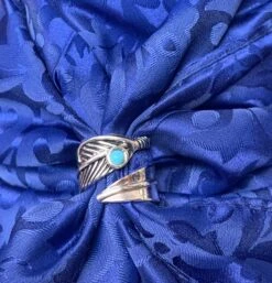 Austin Accents Scarf Slide Wrap Around Feather SS66-S