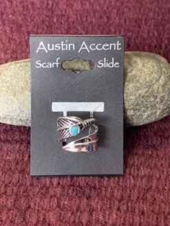 Austin Accents Scarf Slide Wrap Around Feather SS66-S -Western Cowboy Supplies IMG 2897 1 scaled 1