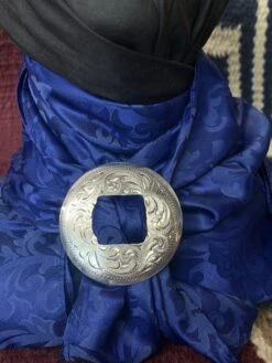 Austin Accents Scarf Slide Round Concho Engraved SS32-2 12 Austin Accents Scarf Slide Round Concho Engraved SS32-2 -Western Cowboy Supplies IMG 2900 scaled 1