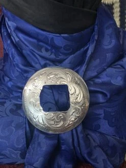 Austin Accents Scarf Slide Round Concho Engraved SS32-2