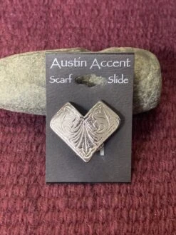 Austin Accents Scarf Slide Retro Silver V 421 -Western Cowboy Supplies IMG 2904 scaled 1