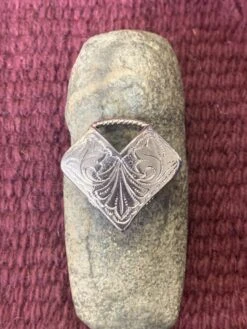 Austin Accents Scarf Slide Retro Silver V 421 -Western Cowboy Supplies IMG 2908 scaled 1