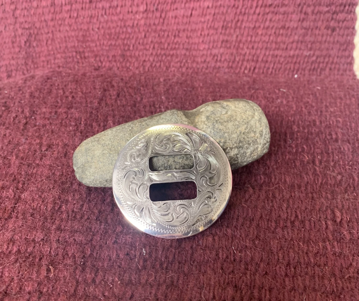 Austin Accents Scarf Slide Round Concho Engraved SS32-2 9 Austin Accents Scarf Slide Round Concho Engraved SS32-2 - Image 7