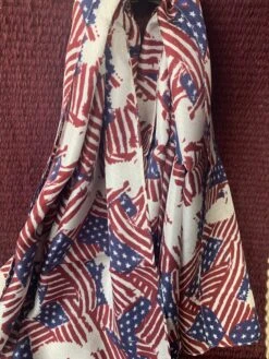 Austin Accents Patterned Americana Wild Rag / Silk Scarf 34″X34″ 10 Austin Accents Patterned Americana Wild Rag / Silk Scarf 34″X34″ -Western Cowboy Supplies IMG 2966 scaled 1