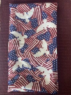 Austin Accents Patterned Americana Wild Rag / Silk Scarf 34″X34″ 9 Austin Accents Patterned Americana Wild Rag / Silk Scarf 34″X34″ -Western Cowboy Supplies IMG 2969 scaled 1
