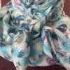 Austin Accents Patterned Ivory Geo Wild Rag / Silk Scarf 34″X34″