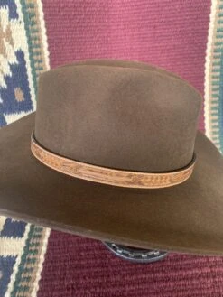 Austin Accent Tan Arrow Tooled Leather Hat Band LC-69F