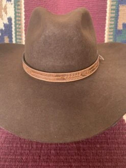 Austin Accent Tan Arrow Tooled Leather Hat Band LC-69F -Western Cowboy Supplies IMG 3023 scaled 1