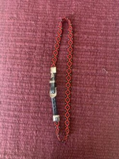 Austin Accent Black/Red Beaded Buckle Hatband BS12-BK -Western Cowboy Supplies IMG 3046 scaled 1