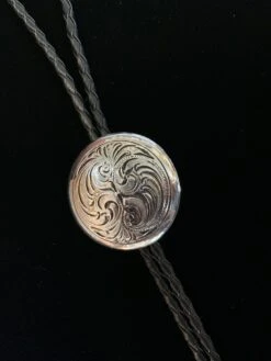 Austin Accents Round Etched Concho Bolo Tie AC70 8 Austin Accents Round Etched Concho Bolo Tie AC70 -Western Cowboy Supplies IMG 3103 scaled 1