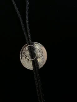 Austin Accents Round Etched Concho Bolo Tie AC70 9 Austin Accents Round Etched Concho Bolo Tie AC70 -Western Cowboy Supplies IMG 3105 scaled 1