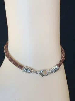 Austin Accents Round Braided Bracelet Brown HH83L -Western Cowboy Supplies IMG 3176 scaled 1