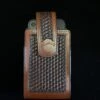 Austin Accents Leather Basket Weave Phone Case CP-01 Brown -Western Cowboy Supplies IMG 3233 scaled 1