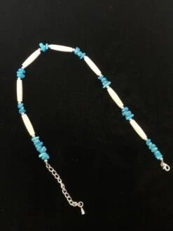 Austin Accents Turquoise & White Bone Boot Bracelet BBR-13 -Western Cowboy Supplies IMG 3303 scaled 1