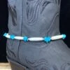 Austin Accents Turquoise & White Bone Boot Bracelet BBR-13 -Western Cowboy Supplies IMG 3306 scaled 1