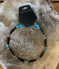Austin Accents Turquoise & Black Bone Boot Bracelet BBR-13 8 Austin Accents Turquoise & Black Bone Boot Bracelet BBR-13 -Western Cowboy Supplies IMG 3309 scaled e1681338686965