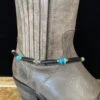 Austin Accents Turquoise & Black Bone Boot Bracelet BBR-13 -Western Cowboy Supplies IMG 3313 scaled e1681338724227
