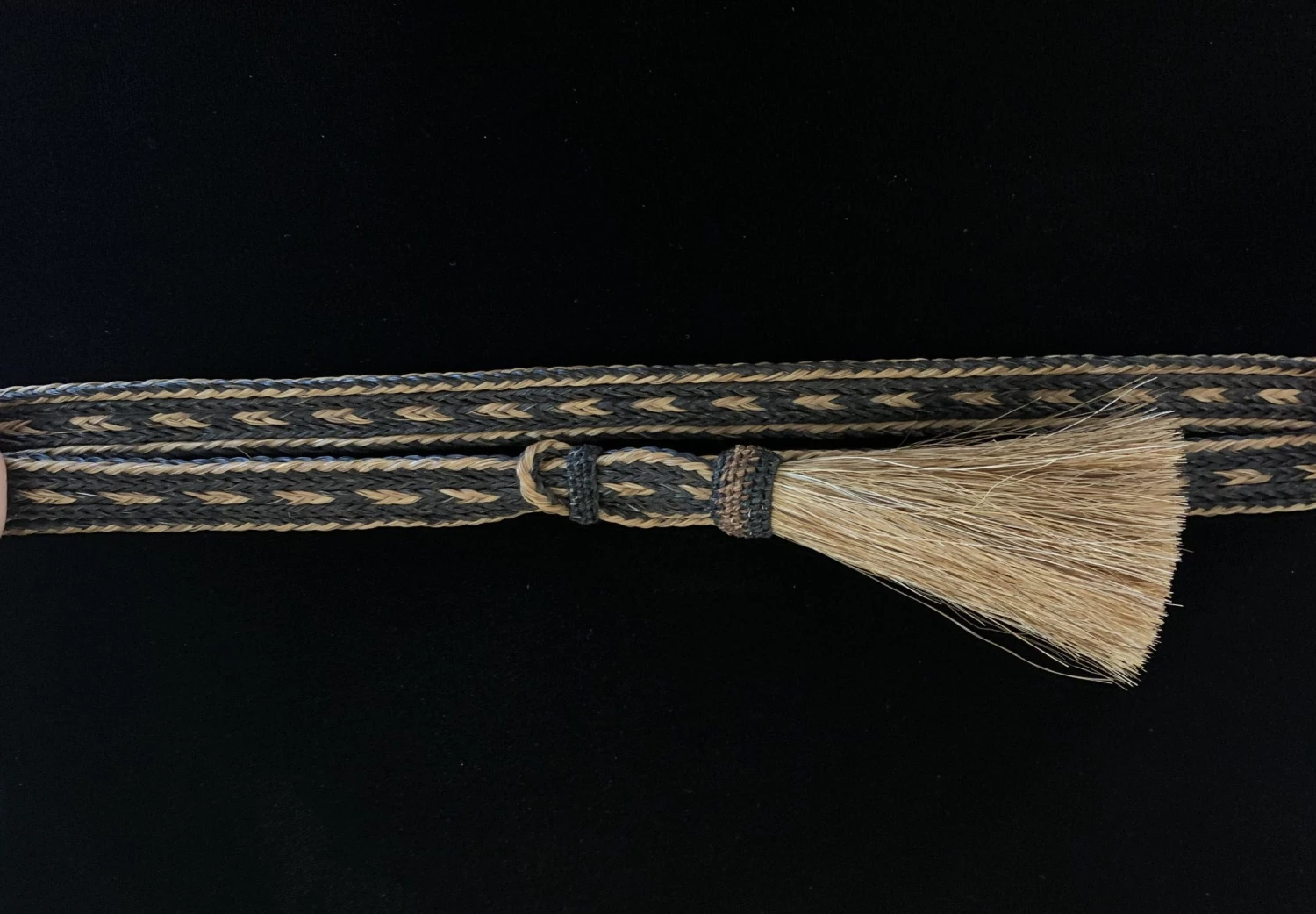 Austin Accents HH05TT-8 Braided 5 Strand Horsehair Hat Band With Tassel 3 Austin Accents HH05TT-8 Braided 5 Strand Horsehair Hat Band With Tassel