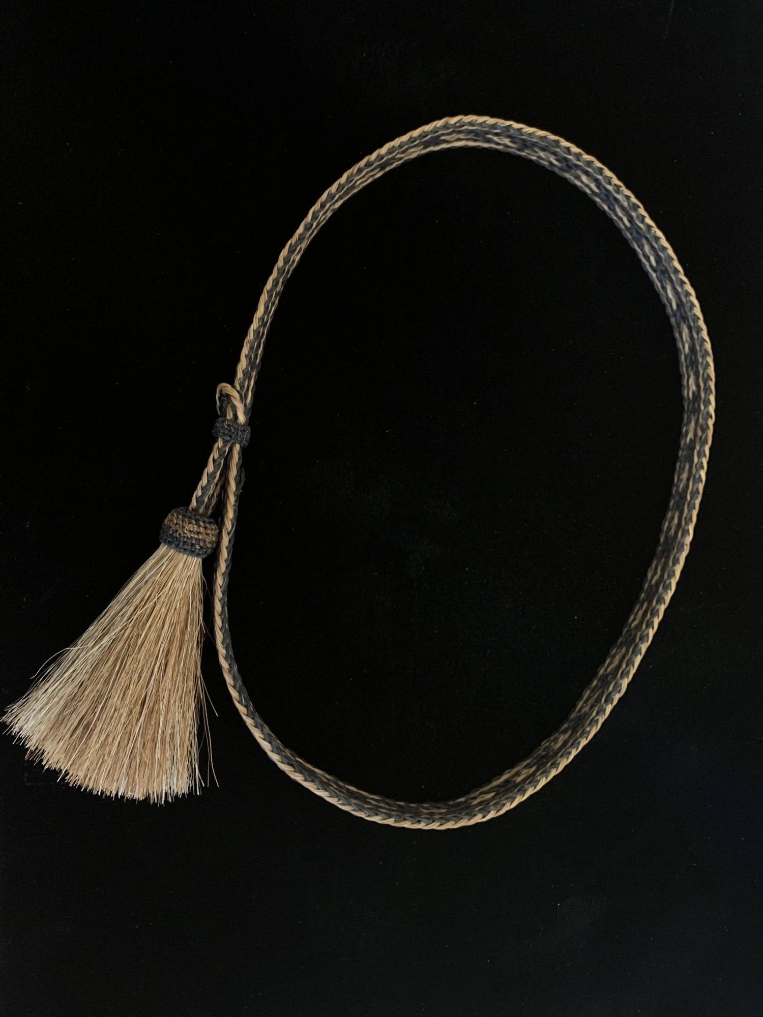 Austin Accents HH05TT-8 Braided 5 Strand Horsehair Hat Band With Tassel 4 Austin Accents HH05TT-8 Braided 5 Strand Horsehair Hat Band With Tassel - Image 2