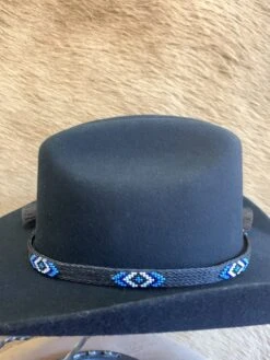 Austin Accent HH49-N Beaded Horse Hair 5 Strand Black Hat Band -Western Cowboy Supplies IMG 3435 scaled 1