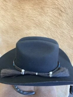 Austin Accent HH49-N Beaded Horse Hair 5 Strand Black Hat Band -Western Cowboy Supplies IMG 3436 scaled 1