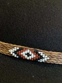 Austin Accent HH49-L Beaded Horse Hair 5 Strand Brown Hat Band -Western Cowboy Supplies IMG 3443 scaled 1