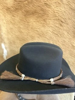 Austin Accent HH49-L Beaded Horse Hair 5 Strand Brown Hat Band -Western Cowboy Supplies IMG 3445 scaled 1