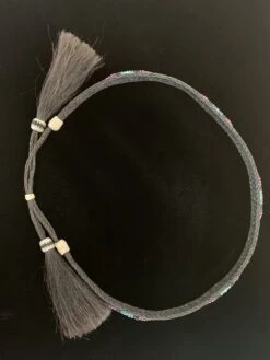 Austin Accent HH49-J Beaded Horse Hair 5 Strand Black Hat Band -Western Cowboy Supplies IMG 3453 scaled 1