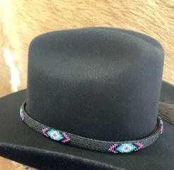 Austin Accent HH49-J Beaded Horse Hair 5 Strand Black Hat Band -Western Cowboy Supplies IMG 3454 scaled e1681332784331