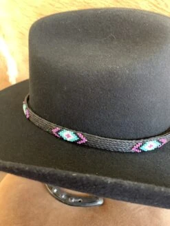 Austin Accent HH49-J Beaded Horse Hair 5 Strand Black Hat Band -Western Cowboy Supplies IMG 3455 scaled 1