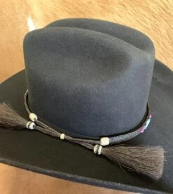Austin Accent HH49-J Beaded Horse Hair 5 Strand Black Hat Band -Western Cowboy Supplies IMG 3456 scaled e1681332905255