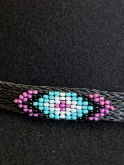 Austin Accent HH49-J Beaded Horse Hair 5 Strand Black Hat Band -Western Cowboy Supplies IMG 3458 scaled 1