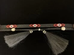 Austin Accent HH49-A Beaded Horse Hair 5 Strand Black Hat Band