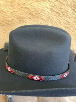 Austin Accent HH49-A Beaded Horse Hair 5 Strand Black Hat Band 12 Austin Accent HH49-A Beaded Horse Hair 5 Strand Black Hat Band -Western Cowboy Supplies IMG 3465 scaled 1