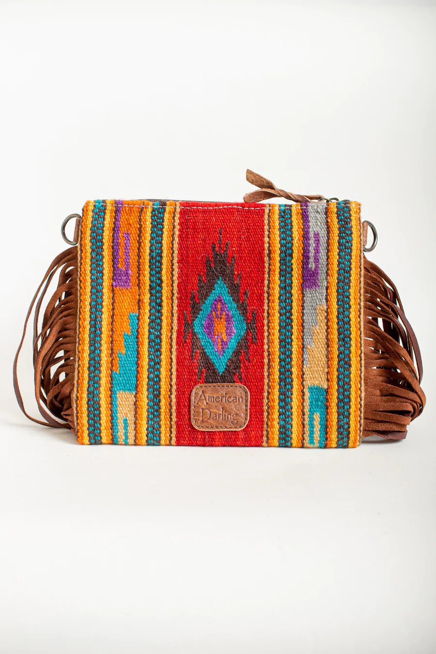 American Darling Fringe Saddle Blanket Purse ADBG236Q 8 American Darling Fringe Saddle Blanket Purse ADBG236Q - Image 6
