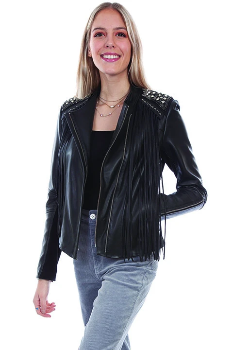 Scully Fringe Studded Leather Jacket L1064 3 Scully Fringe Studded Leather Jacket L1064
