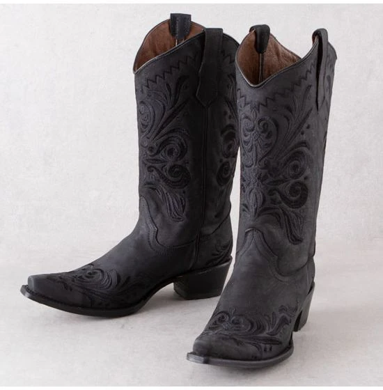 Corral Boots Corral Women’s Black Filigree Embroidery Snip Toe Boots L5433 8 Corral Boots Corral Women’s Black Filigree Embroidery Snip Toe Boots L5433 - Image 6