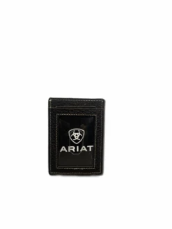 Ariat Men’s Shield Concho Brown Money Clip Wallet A3544702 -Western Cowboy Supplies Money Clip Shield A3544702 S 2 77442 1