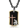 Kneeling At The Cross Dog Tag Necklace NC4778 -Western Cowboy Supplies NC4778