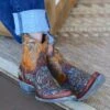 Ladies Old Gringo Boots Dulce Calavera Boots BL3233-9 -Western Cowboy Supplies Old Gringo Dulce Calavera Cognac Boots BL3233 9 Toe 60438 1