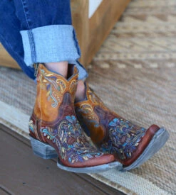 Ladies Old Gringo Boots Dulce Calavera Boots BL3233-9 -Western Cowboy Supplies Old Gringo Dulce Calavera Cognac Boots BL3233 9 Toe 60438