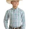 Boys Panhandle PSBSODR0LV Check Button Down -Western Cowboy Supplies PSBSODR0LVZ