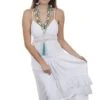 Scully Spaghetti Strap White Midi Dress PSL-233 -Western Cowboy Supplies PSL 233 preview