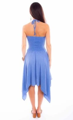 Scully Women’s Blue Halter Dress PSL-270 -Western Cowboy Supplies PSL 270 bk preview 1