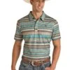 Printed Polo By Panhandle Slim RRMT51R11Q -Western Cowboy Supplies RRMT51R11QZ